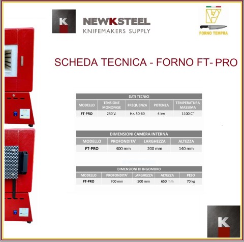 SCHEDA TECNICA FORNI FT-PRO